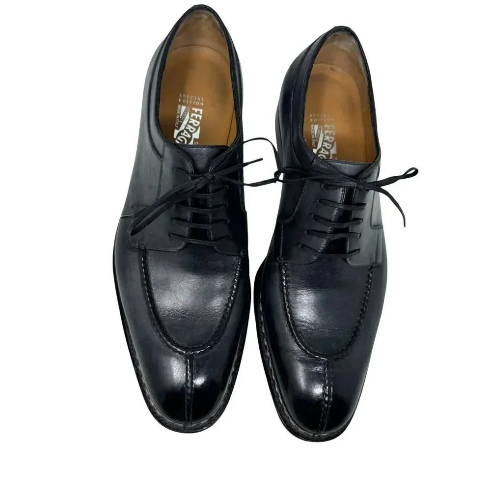 Salvatore Ferragamo Tramezza Norwegian Welt Split-Toe Oxford mens shoes
